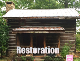 Historic Log Cabin Restoration  Bethel, North Carolina